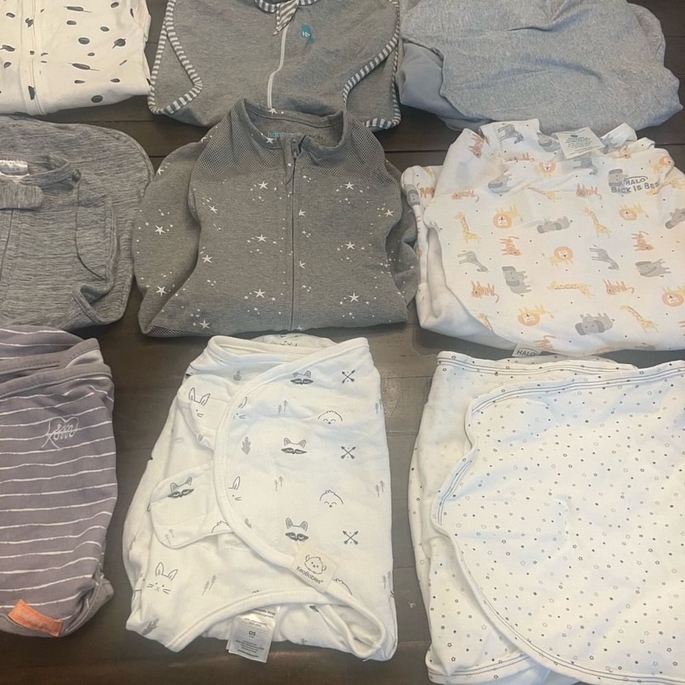 Cozy Baby Clothing Bundle - Gray and White